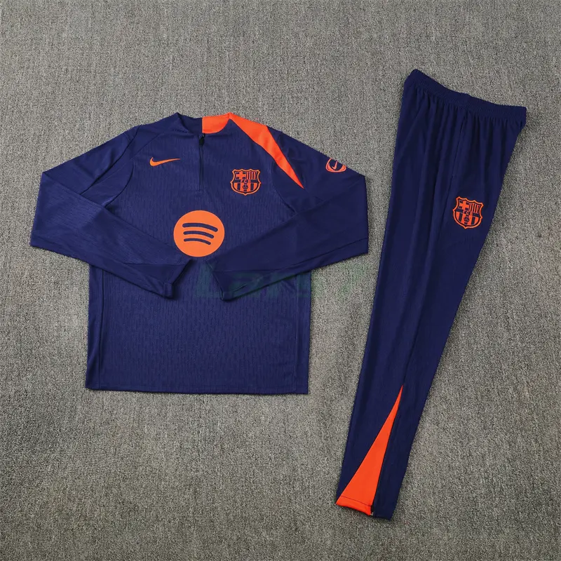 Sudadera De Entrenamiento Barcelona 2025/2026 Kit Azul/Naranja (EDICIÓN JUGADOR)