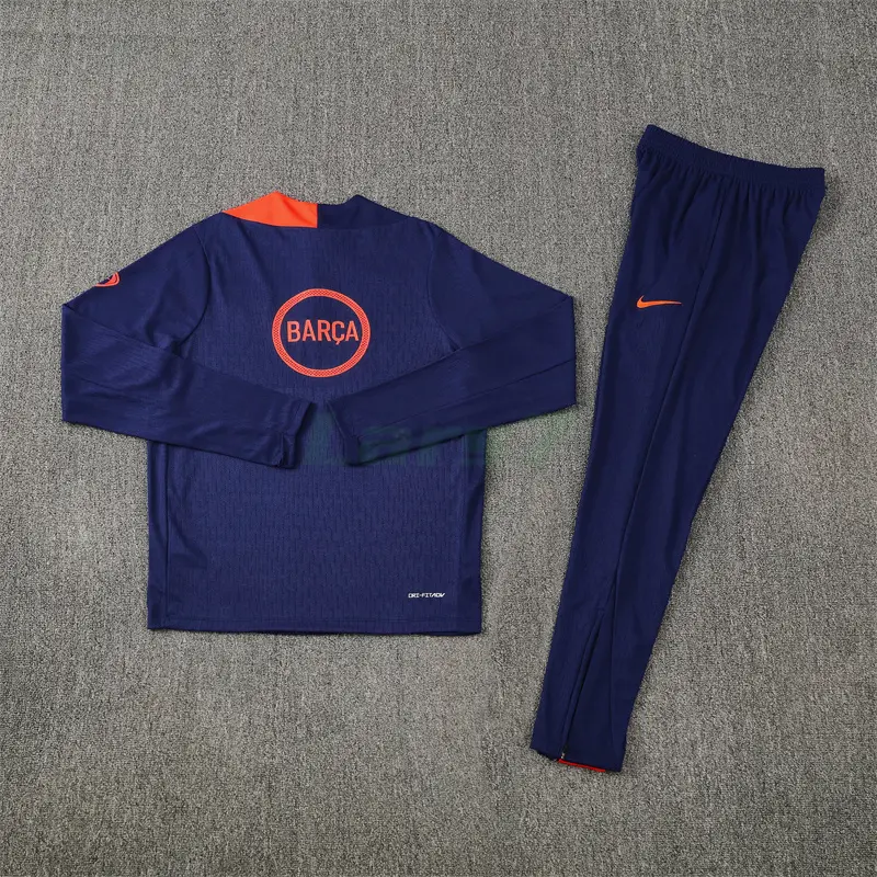 Sudadera De Entrenamiento Barcelona 2025/2026 Kit Azul/Naranja (EDICIÓN JUGADOR)