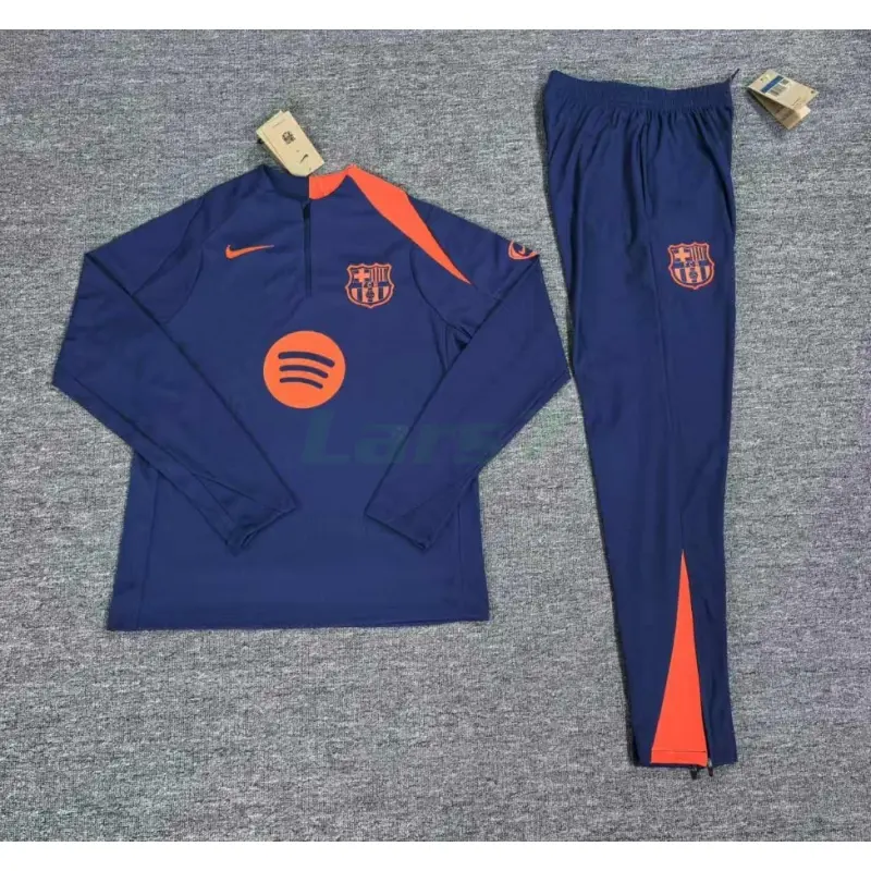 Sudadera De Entrenamiento Barcelona 2025/2026 Niño Kit Azul/Naranja (EDICIÓN JUGADOR)
