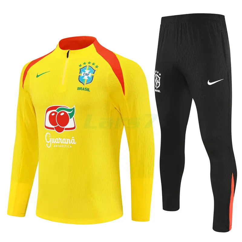 Sudadera De Entrenamiento Brasil 2025/2026 Kit Amarillo (EDICIÓN JUGADOR)