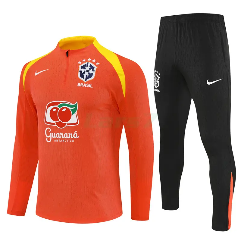 Sudadera De Entrenamiento Brasil 2025/2026 Kit Naranja (EDICIÓN JUGADOR)