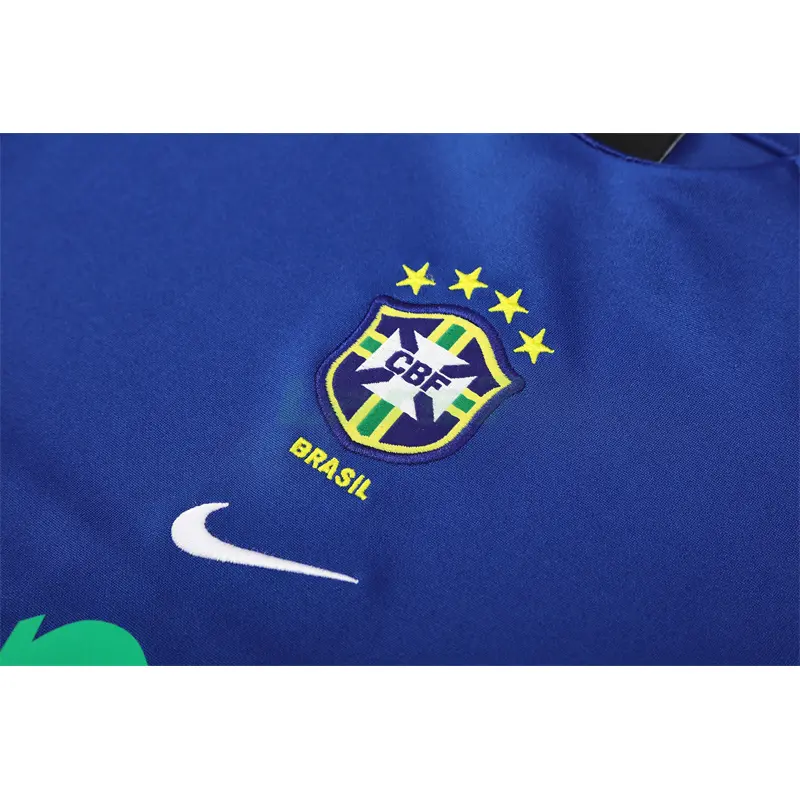 Sudadera De Entrenamiento Brasil Retro 2002 Azul Real