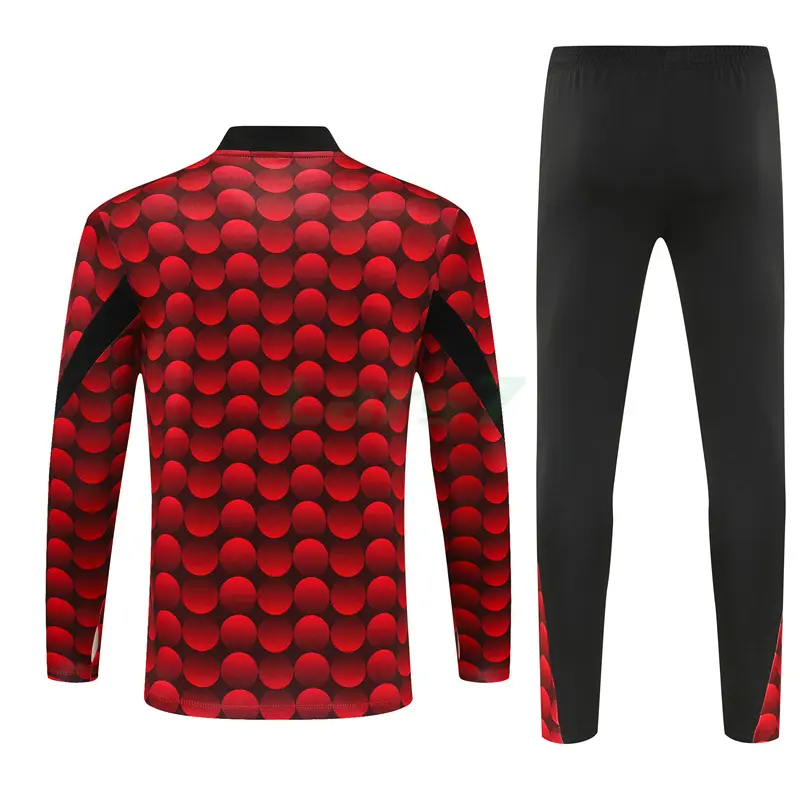 Sudadera De Entrenamiento Feyenoord 2025/2026 Kit Rojo/Negro con Estampado