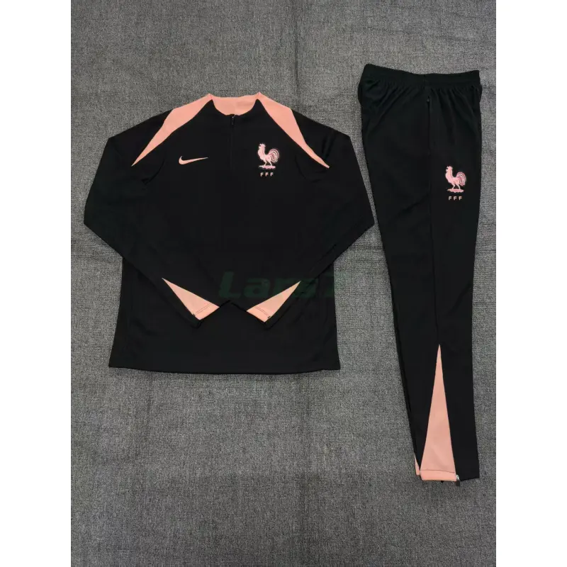 Sudadera De Entrenamiento Francia 2025/2026 Niño Kit Negro (EDICIÓN JUGADOR)