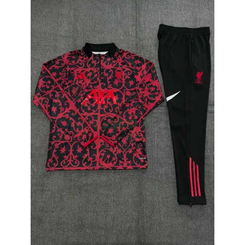 Sudadera De Entrenamiento Liverpool 2025/2026 Niño Kit Rojo con Estampado