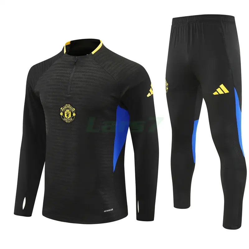 Sudadera De Entrenamiento Manchester United 2025/2026 Kit Negro (EDICIÓN JUGADOR)