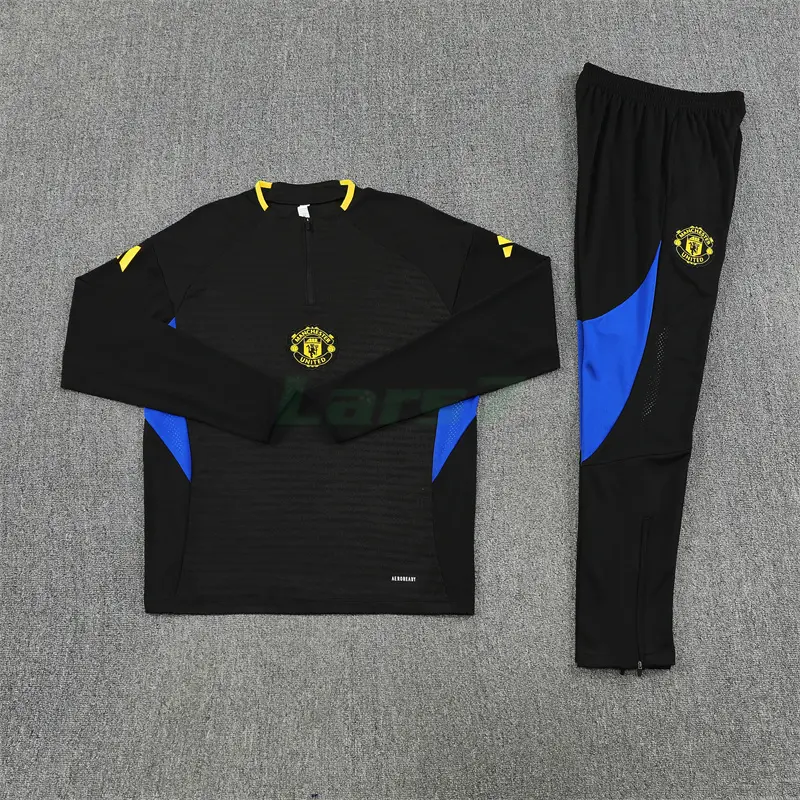 Sudadera De Entrenamiento Manchester United 2025/2026 Kit Negro (EDICIÓN JUGADOR)