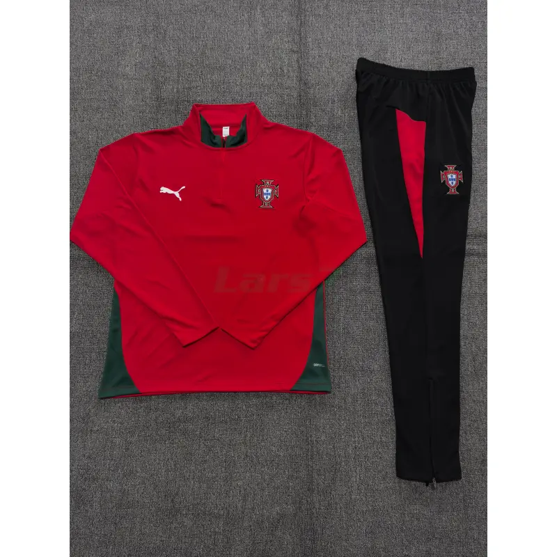 Sudadera De Entrenamiento Portugal 2025/2026 Niño Kit Rojo