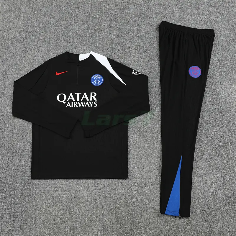 Sudadera De Entrenamiento PSG 2025/2026 Kit Negro (EDICIÓN JUGADOR)