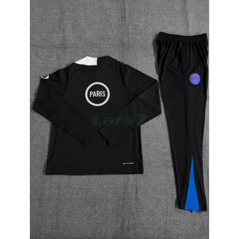 Sudadera De Entrenamiento PSG 2025/2026 Niño Kit Negro (EDICIÓN JUGADOR)