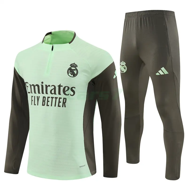 Sudadera De Entrenamiento Real Madrid 2025/2026 Kit Verde Menta (EDICIÓN JUGADOR)