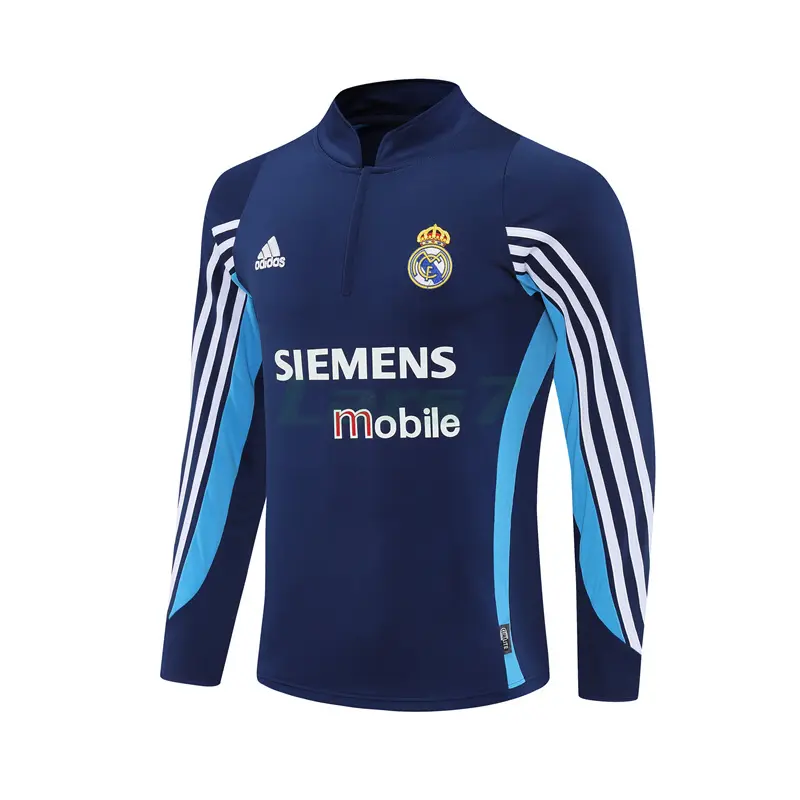 Sudadera De Entrenamiento Real Madrid Retro 2003/04 Azul Marino
