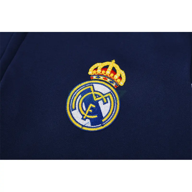 Sudadera De Entrenamiento Real Madrid Retro 2003/04 Azul Marino