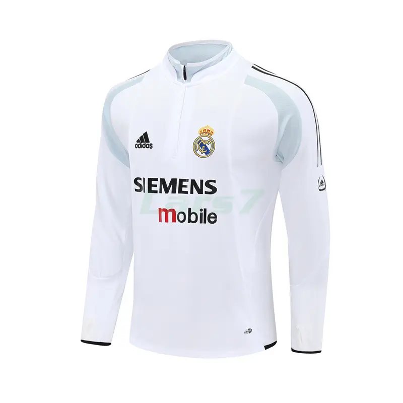 Sudadera De Entrenamiento Real Madrid Retro 2004/05 Blanco