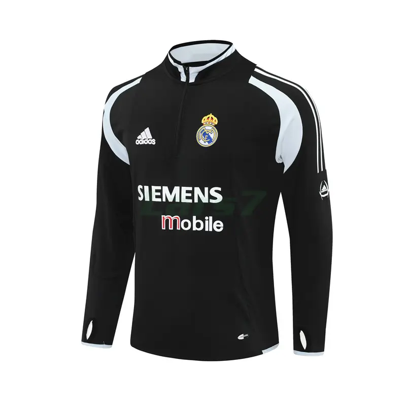 Sudadera De Entrenamiento Real Madrid Retro 2004/05 Negro