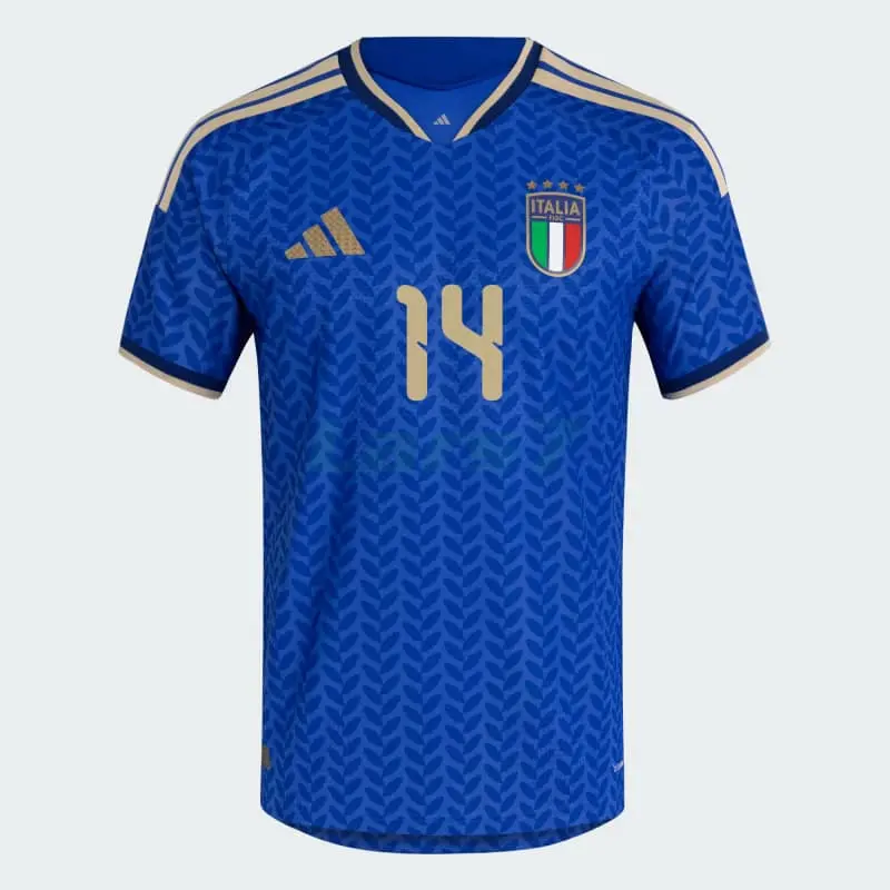 Camiseta Chiesa 14 Italia 1ª Equipación 2026 Azul