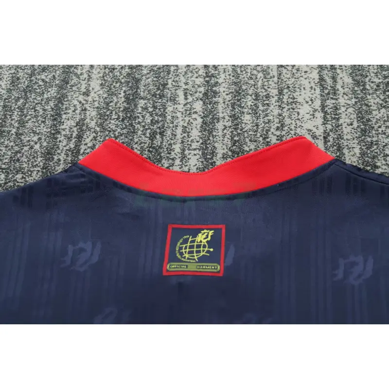 Camiseta España 2ª Equipación Retro 1996 Azul Niño Kit