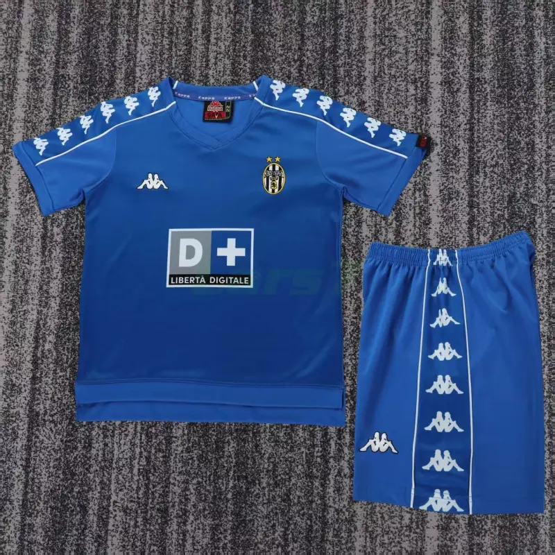 Camiseta Juventus 2ª Equipación Retro 1999/00 Azul Niño Kit