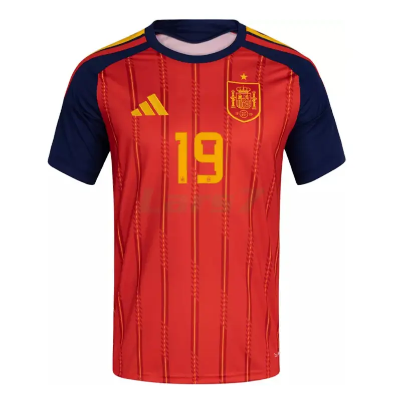 Camiseta Lamine Yamal 19 España 1ª Equipación 2026 Rojo/Azul