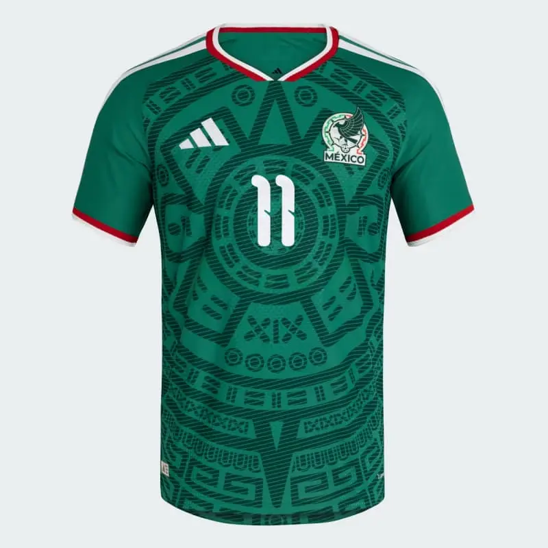 Camiseta S.Gimenez 11 México 1ª Equipación 2026 Verde
