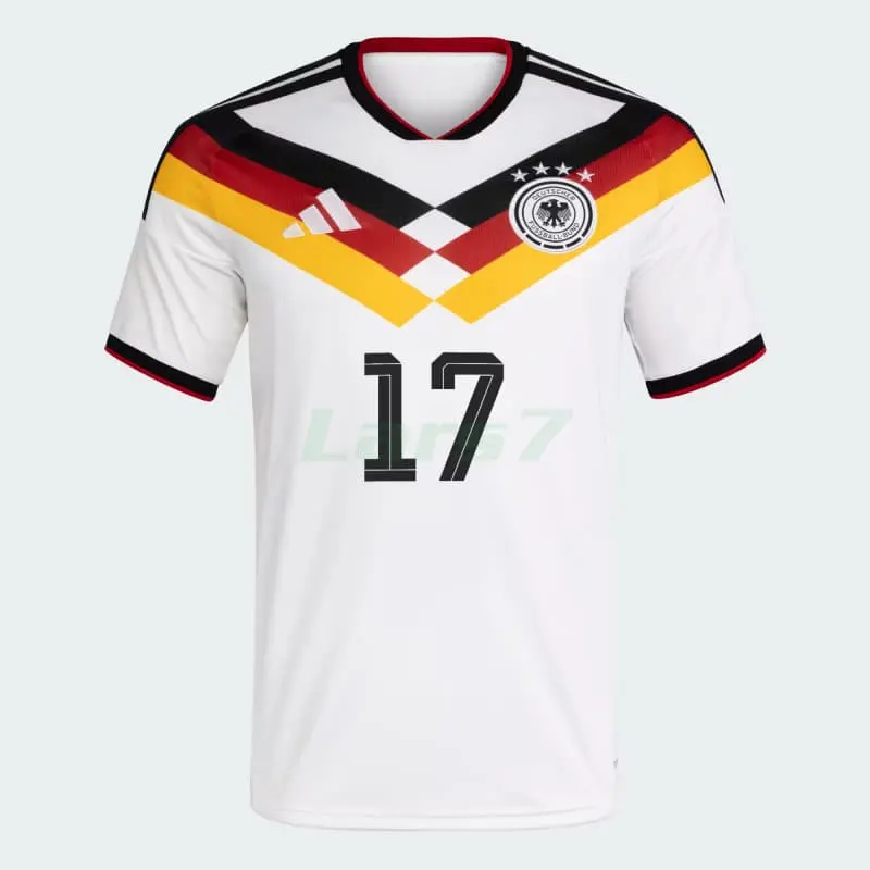 Camiseta Wirtz 17 Alemania 1ª Equipación 2026 Blanco