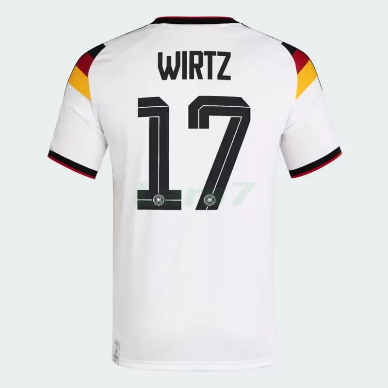 Camiseta Wirtz 17 Alemania 1ª Equipación 2026 Blanco