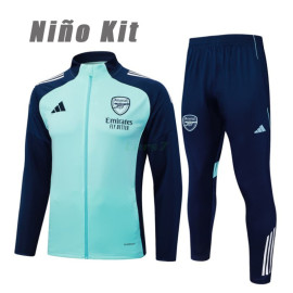 Chandal Arsenal 2025/2026 Niño Azul Claro/Azul Marino