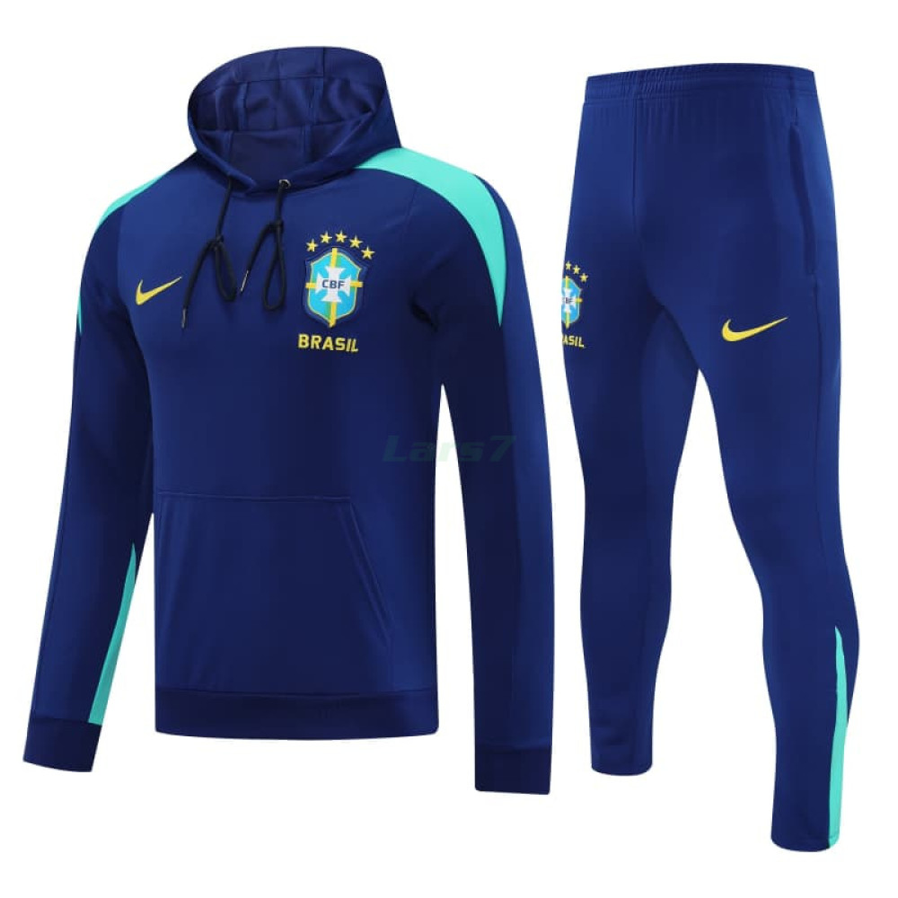 Sudadera de Entrenamiento Brasil 2025/2026 con Capucha Kit Azul