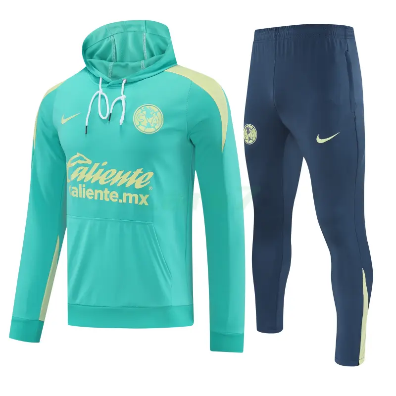 Sudadera de Entrenamiento Club America 2025/2026 con Capucha Kit Turquesa