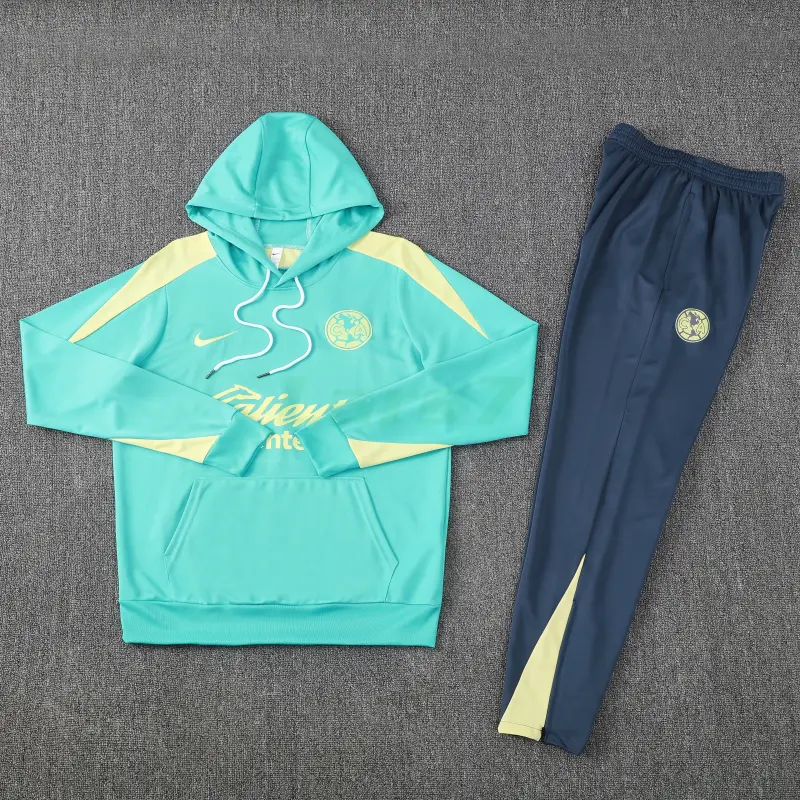 Sudadera de Entrenamiento Club America 2025/2026 con Capucha Kit Turquesa