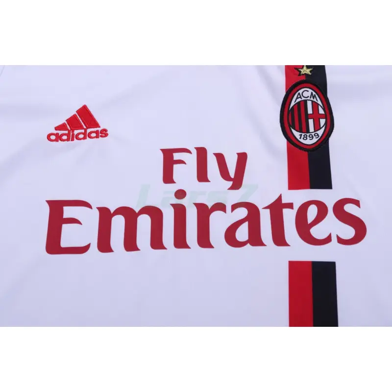 Camiseta AC Milan 2ª Equipación Retro 2011/12 Blanco Niño Kit