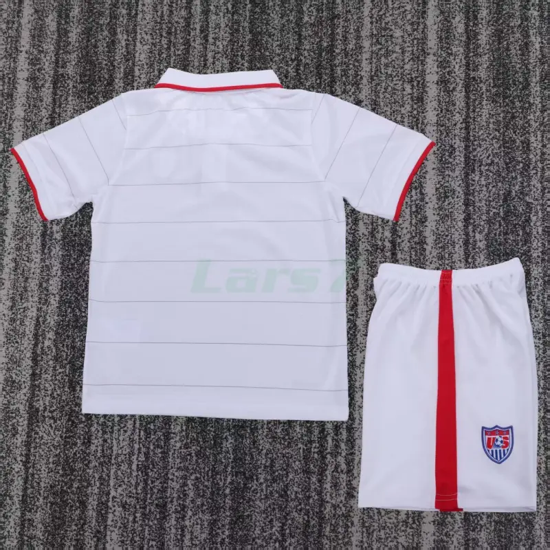 Camiseta EE.UU. 1ª Equipación Retro 2014 Blanco Niño Kit