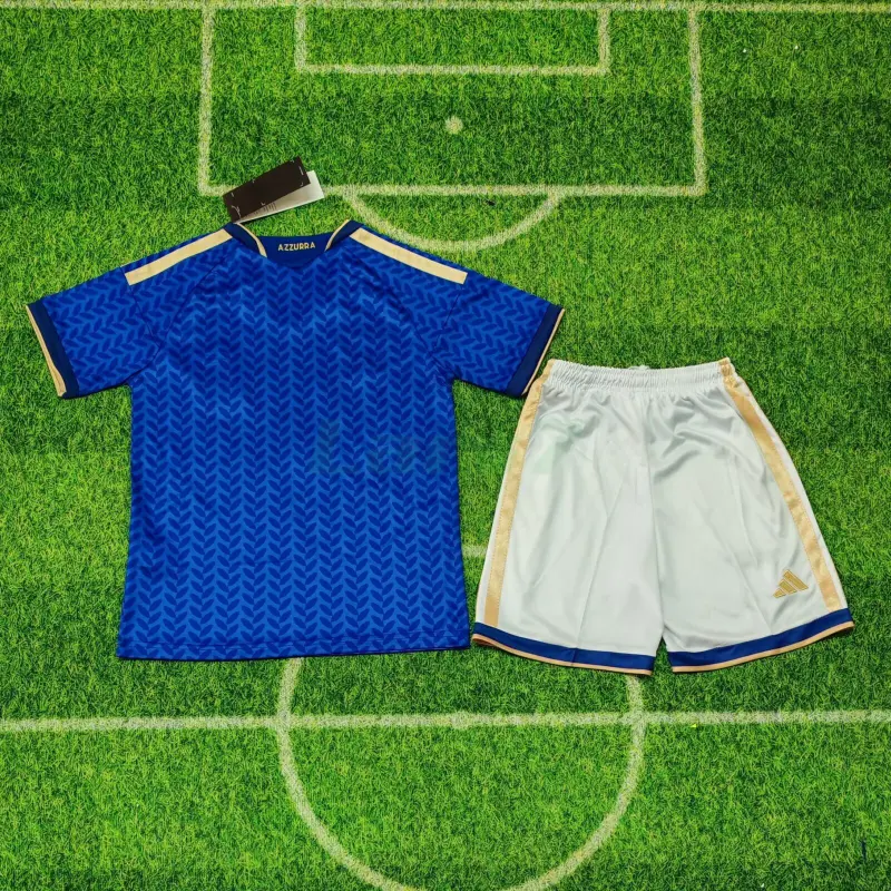 Camiseta Italia 1ª Equipación Mundial 2026 Azul Niño Kit