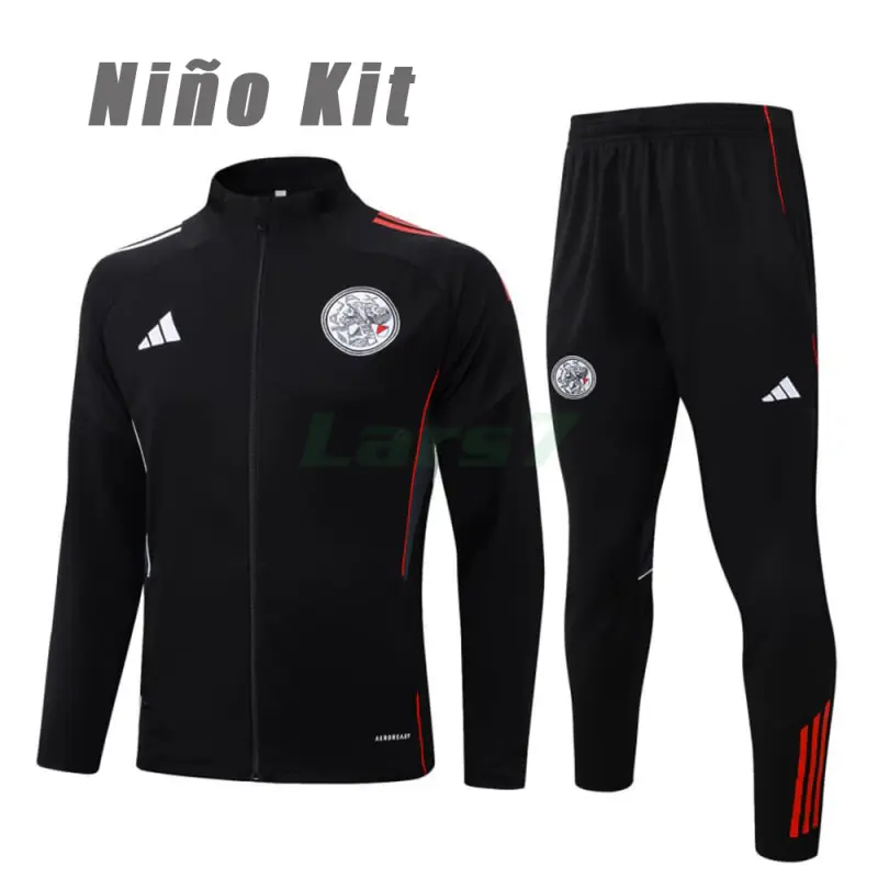Chandal Ajax 2025/2026 Niño Negro