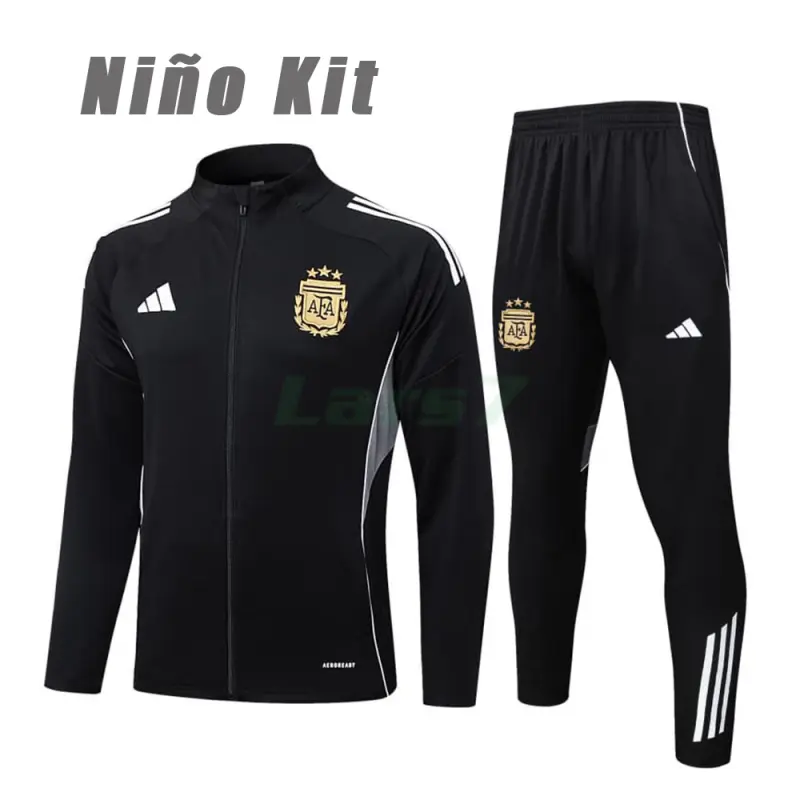 Chandal Argentina 2025/2026 Niño Negro