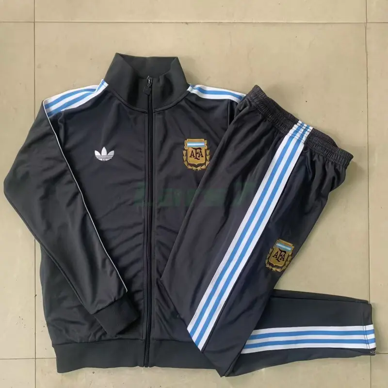 Chandal Argentina 2025/2026 Niño Retro Gris Oscuro