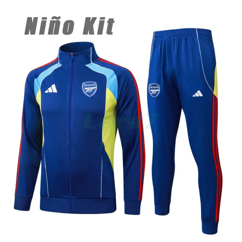 Chandal Arsenal 2025/2026 Niño Azul Real/Amariilo