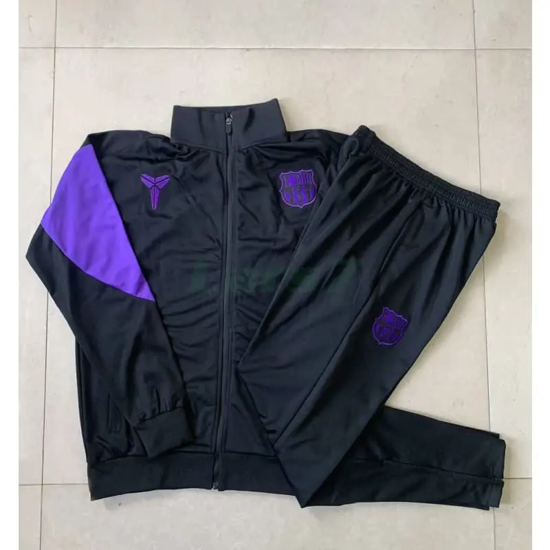 Chandal Barcelona 2025/2026 Niño Negro/Morado
