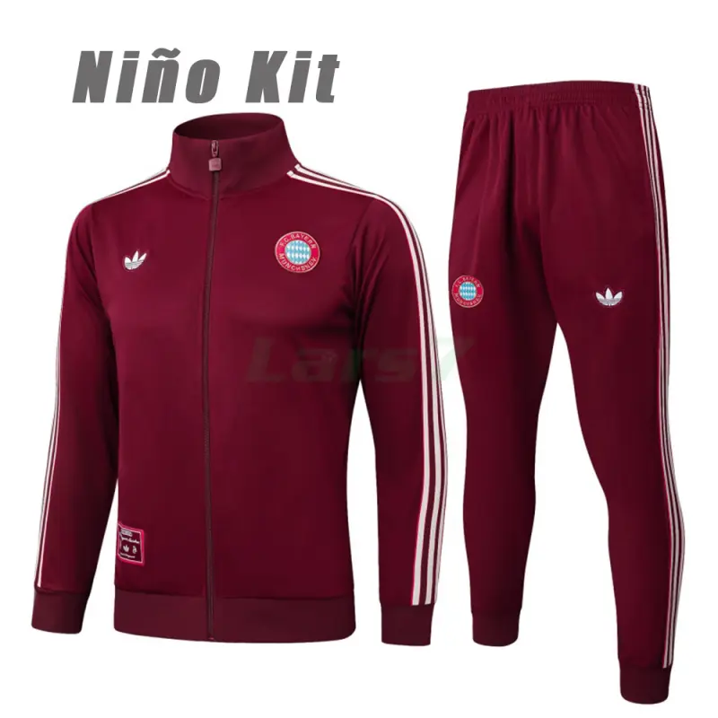 Chandal Bayern Múnich 2025/2026 Niño Retro Granate