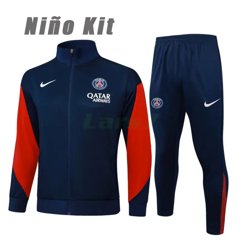 Chandal PSG 2025/2026 Niño Azul Real/Rojo