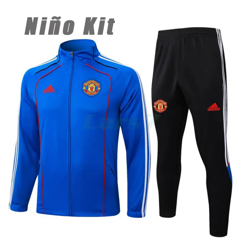 Chandal Manchester United 2025/2026 Niño Azul Real