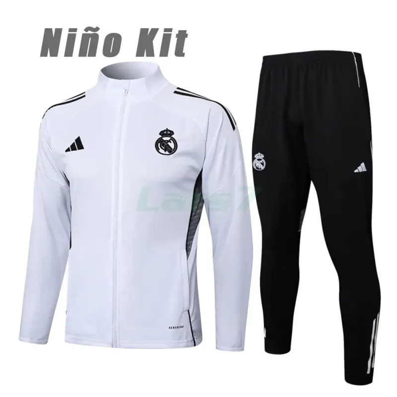 Chandal Real Madrid 2025/2026 Niño Blanco