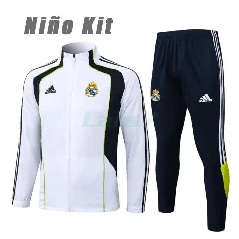 Chandal Real Madrid 2025/2026 Niño Blanco/Azul Marino