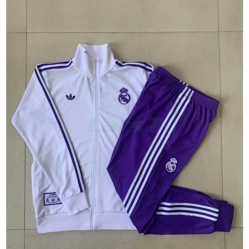 Chandal Real Madrid 2025/2026 Niño Retro Blanco/Morado