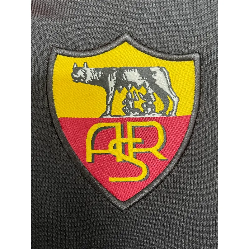 Camiseta AS Roma 3ª Equipación Retro 1998/99 Negro/Naranja/Gris