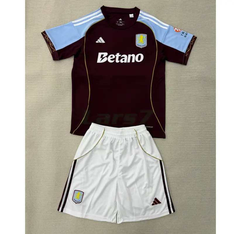 Camiseta Aston Villa 1ª Equipación 2025/2026 Rojo Oscuro