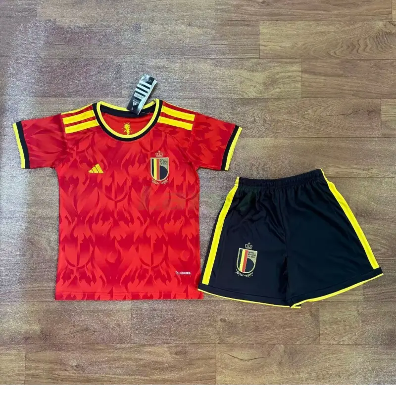 Camiseta Bélgica 1ª Equipación Mundial 2026 Rojo Niño Kit