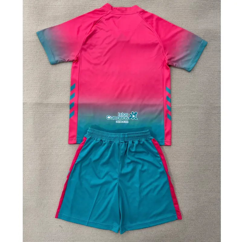 Camiseta CD Tenerife 3ª Equipación 2025/2026 Rosa/Azul Niño Kit