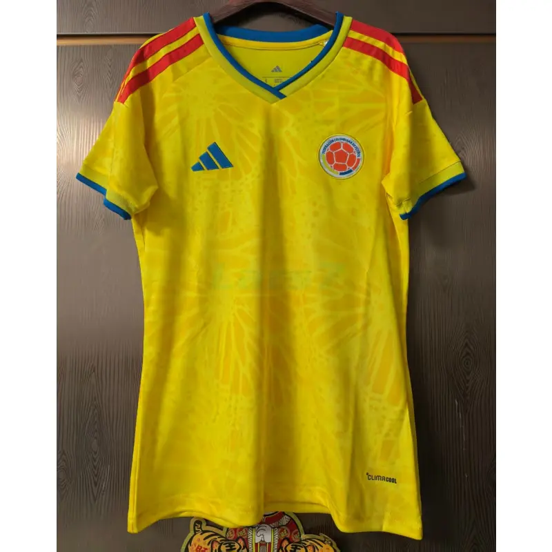 Camiseta Colobima 1ª Equipación Mundial 2026 Amarillo Mujer