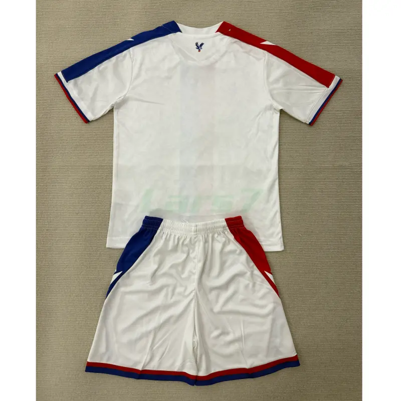 Camiseta Crystal Palace FC 2ª Equipación 2025/2026 Blanco/Azul/Rojo Niño Kit